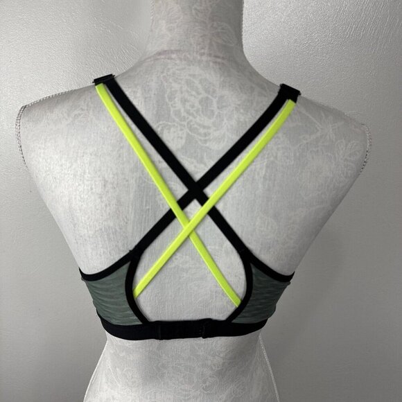 Victoria Sport Women's 34C Incredible Sports Bra Green Multi Geo Racerback - Picture 5 of 12